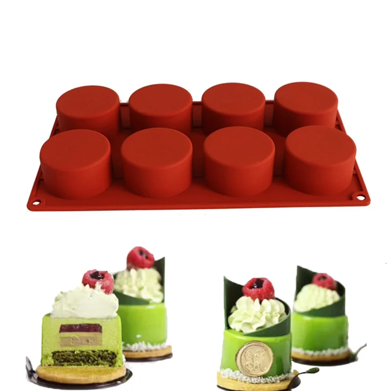 Forma rotonda stampi per torte in Silicone forma per la cottura di pasticceria al cioccolato Cheesecake profumi per fondente orientali creatore di stampi in Silicone