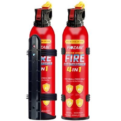 TEMU 1pc/2pcs/4pcs Portable Fire Extinguisher With Mount 4-in-1 Fire Extinguishers For The House Portable Car Fire Extinguisher Water-based 620ml