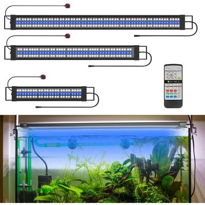 Led Aquarium Lampe Tank Leuchte Dimmbar Beleuchtung mit Fernbedienung.30w.90-120CM - Tolletour