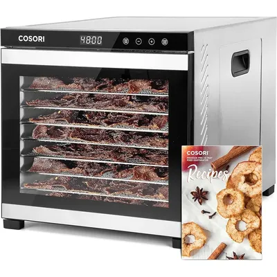 COSORI Food Dehydrator for Jerky, with 16.2ft² Drying Space, 1000W, 10 Stainless Steel Trays