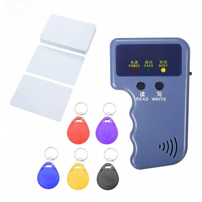 Handheld 125KHz EM4100 RFID Copier Writer Duplicator Programmer Reader + EM4305 T5577 Rewritable ID