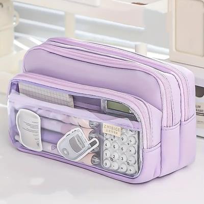 Transparent Pen Bag Large Capacity Simple High Appearance Level Pencil Case Creative Multi-functional Middle School Student Pen Bag