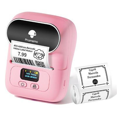 PhomemoM110 Mini Portable Barcode Label Clothing Price Tag Tag Tag Sticker Thermal Label Printer