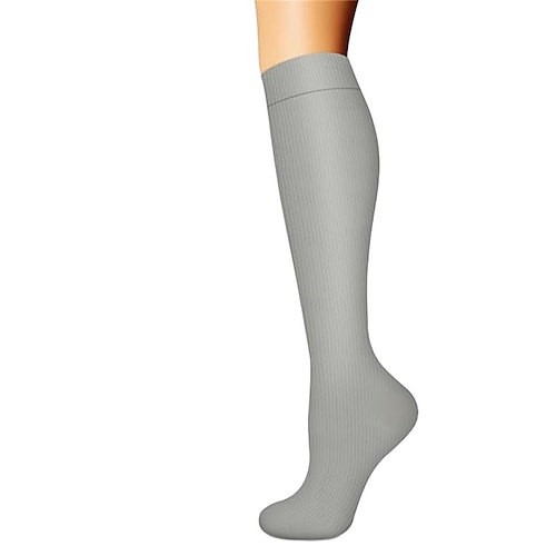 Kompressionsstrümpfe Sportsocken laufsocken 1 Paar Grundlegend Damen Röhrensocken Atmungsaktiv Schweißableitend Komfortabel Fitnesstraining Laufen Joggen Skateboarding Radsport Sport Einfarbig Nylon Image