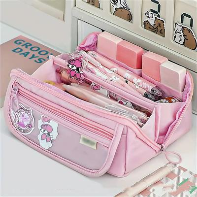 Large Capacity Student Pencil Case High Appearance Level Girl Stationery Case Multi-functional Pencil Case