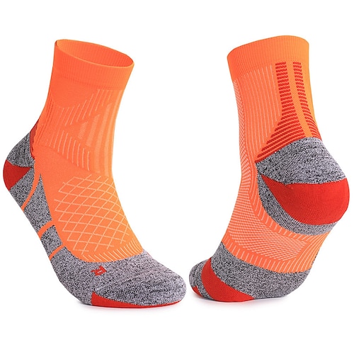 Sportsocken laufsocken Grip-Socken 1 Paar Farbblock Herren Socken Rutschfest Atmungsaktiv Schweißableitend Komfortabel Fitnesstraining Basketball Laufen Joggen Radsport Sport Farbblock Modisch Image