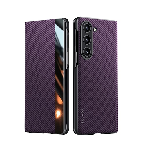 Handy Hülle Handyhüllen Für Samsung Galaxy Z Fold 6 Z Fold 5 Z Fold 4 Rückseite Magnetisch Unterstützt kabelloses Laden Kartenfach PC Image