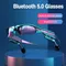 Auricolari stereo 5.0 Cuffie wireless con microfono Occhiali intelligenti Occhiali da sole per la