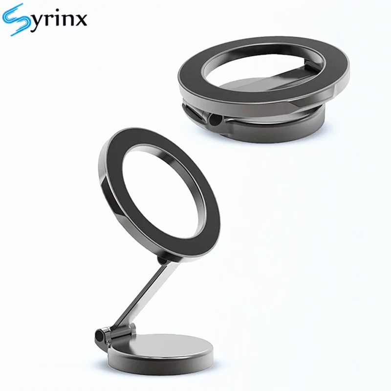 Auto Magnetische Klapp Telefon Halter 360-Grad-Drehung Telefon Halterung Saugnapf Auto Navigation Telefon Halter AntiShake Halterung Image