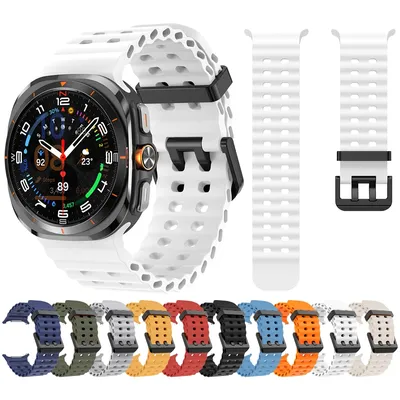 Marine Band For Samsung Galaxy Watch Ultra Sports Silicone Watchband Bracelet For Galaxy Watch Ultra