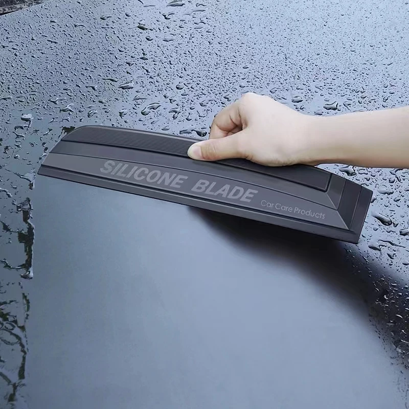 Kratzfestes, weiches Silikon, praktischer Rakel, Autoverpackungswerkzeuge, Wasser, Fensterwischer, Trocknungsklinge, sauberes Schaben, Filmschaber, Zubehör Image