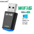 Adattatore USB Wi-Fi 6 da 900M Scheda di rete wireless gratuita Adattatore segnale stabile Ethernet WiFi dual band 2.4G/5.8G per PC portatile