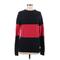 Jack & Jones Pullover Sweater: Red Color Block Tops - Women