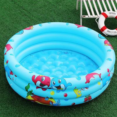 TEMU 1pc Inflatable Kiddie Pool, Round Swimming Pool, Home Paddling Pool With Colorful Animal Design, Outdoor Water Play Area For Children, Easy Set-up