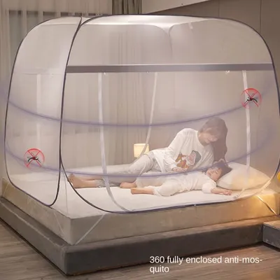 New Type of Mosquito Net, No Installation Required, No Bracket Required, with Single or Double