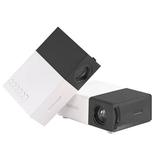 shyuyusa New 1080P Home Cinema USB HDMI AV SD Mini Portable HD LED Projector Displaying Mini Stylish HD Projector Support AV VGA USB for MICRO SD Input and 3.5mm Earphone Port
