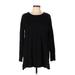 J.Jill Long Sleeve T-Shirt: Black Tops - Women's Size Large