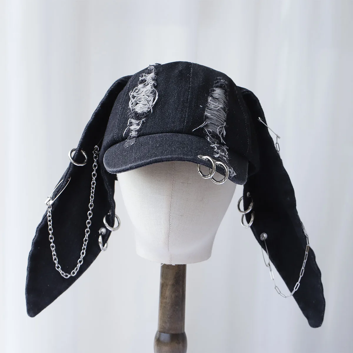 2024 neue Heiße Mädchen Neue Lange Kaninchen Ohren Cowboy Baseball Hut Waschen Graffiti Hip Hop Cap Frauen Männer Party Team Baseball kappe Image