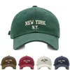 Mode NEW YORK Brief Kappe für Frauen männer Baseball Kappe Sport Sonnenhut Kpop Weiche Snapback Retro Hip-Hop Baumwolle hüte