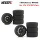 NEEBRC 1.9 inch 65mm Off Road Buggy Tires Wheel 12mm Hex Hubs Rubber for 1/10 1/14 1/16 RC Car Wltoys 144001 Scx10 Traxxas Trx-4