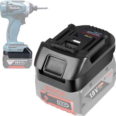 Coocheer - Akku-Adapter zum Umrüsten und Verwenden von Bosch 18V Akkus in Makita 18V