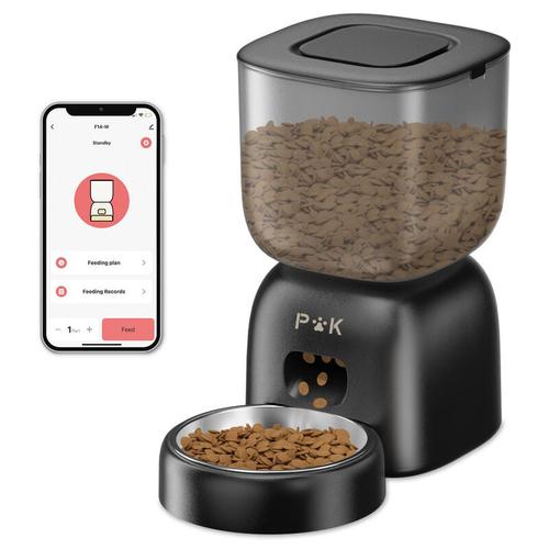 Puppy kitty Futterautomat Katze, 2,4G WiFi App-Steuerung Automatischer Futterspender Katze mit