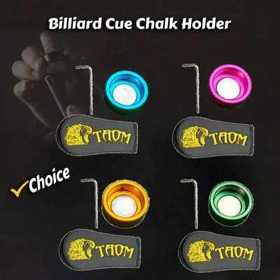Pool Cue Chalk Holder Snooker Sports Accessory Portable Storage Box Billiard Cue Chalk Box Aluminum