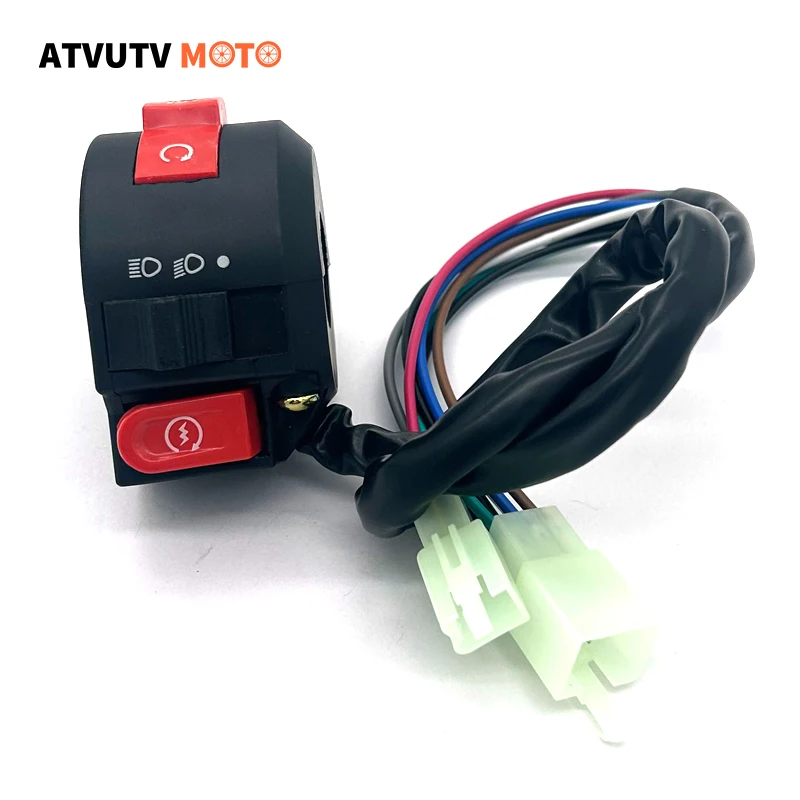 Multifunction Kill HeadLight Electric Start Switch For 50cc 70cc 90cc 110cc 125cc 150cc Taotao ATV Quad Pit Bike Buggy Go Kart