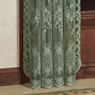 Fiona II Lace Curtain Panel, 60 x 95, Sage