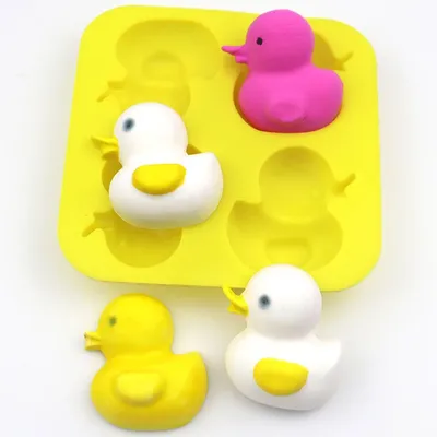 Duck Baking Silicone Mold Animal Shape Soap Making Supplies Cookie Jelly Chocolate Mould For Cake Decoration Kitchen Pastry Tool