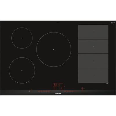 SIEMENS Flex-Induktions-Kochfeld "EX875LVC1E", schwarz, B:81,2cm H:5,1cm T:52cm, Kochfelder