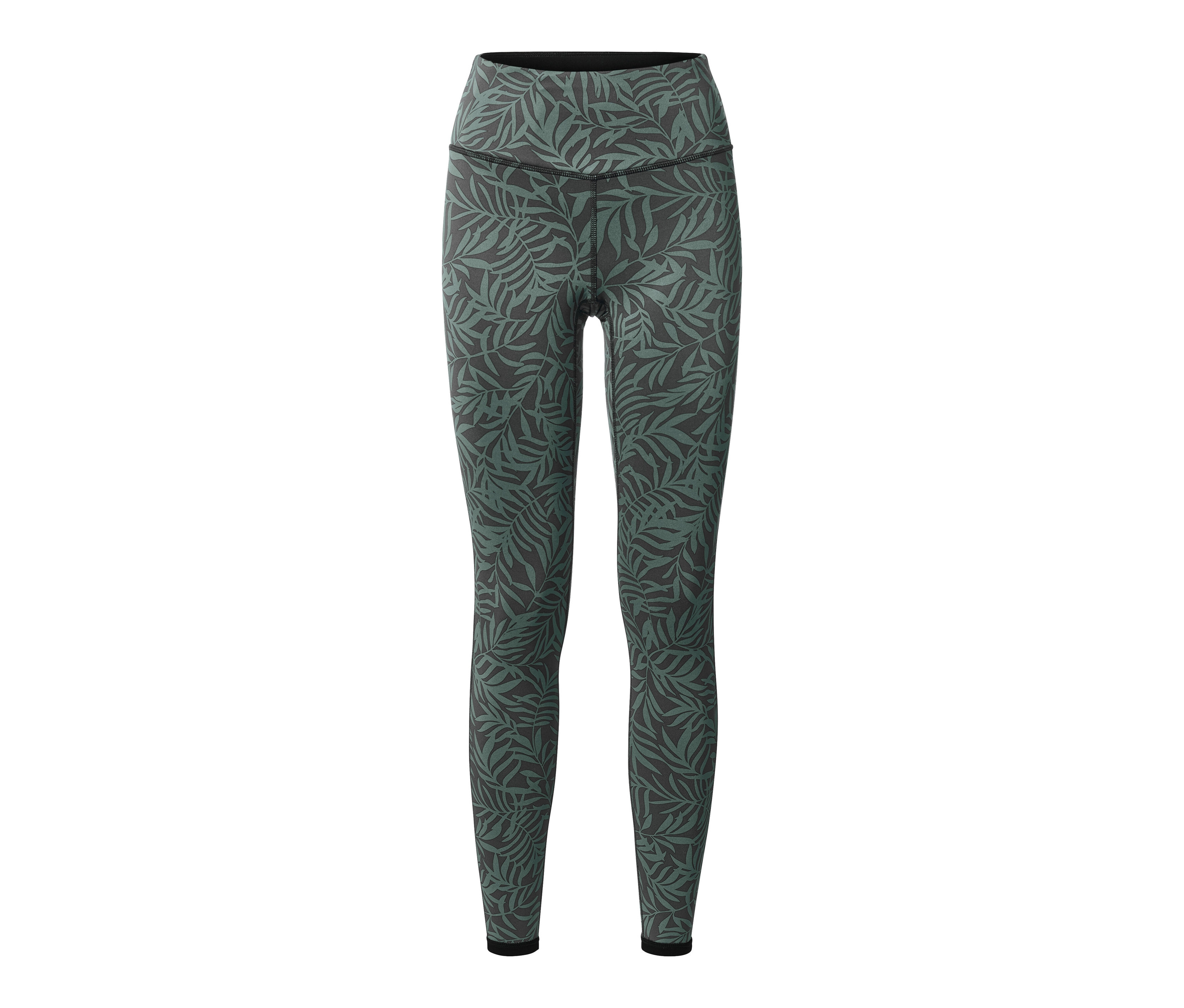 Tchibo - Wende-Sporttight - Damen - Gr. L - olivgrün/print