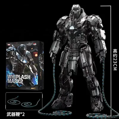 ZD Toys Iron Man Series Blacklash Figures 1/10 Whiplash Action Figurines Movie Statue Model Adult Collect Gift