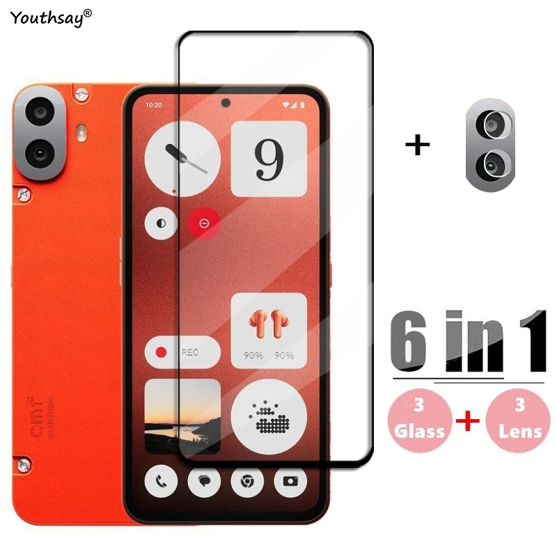 Full Cover Glass For Nothing CMF Phone 1 Tempered Glass Nothing CMF Phone 1 Screen Protector Phone Lens Film Nothing CMF Phone 1