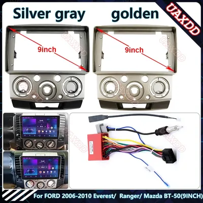 For FORD 2006-2010 Everest Ranger Mazda BT-50 9inch Car Radio Android Plastic Fascias Panel