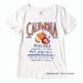 J. Crew Tops | J.Crew California Peaches Vintage Print Crew Neck T-Shirt | Color: Orange/White | Size: S