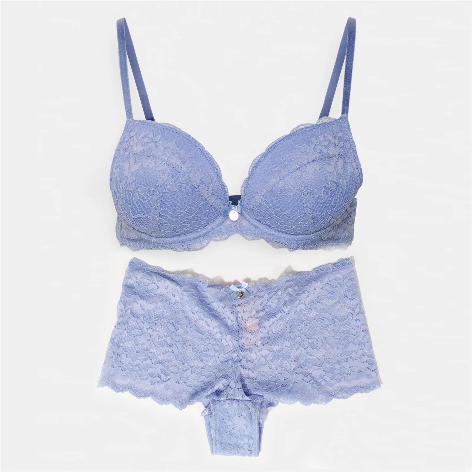 Boux Avenue Womens Mollie' Lace Briefs - Blue - Size 32E | Boux Avenue Sale | Discount Designer Brands