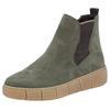 Chelseaboots REMONTE, Damen, Gr. 40, grün (khaki), Veloursleder, Elastischer Einsatz, sportlich, Schuhe, Plateau, Stiefelette, Ankleboots mit zusätzlichem Reißverschluss
