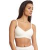 Bügelloser BH SLOGGI "EVER Ease P", Damen, Gr. S, N-Gr, weiß (silk weiß), Single Jersey, Obermaterial: 50% Baumwolle, 39% Polyester, 11% Elasthan, unifarben, sportlich, BHs, Temperaturausgleichend