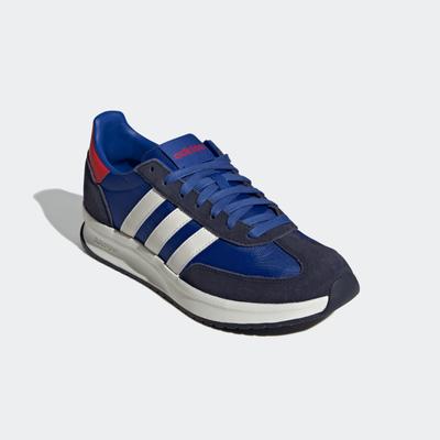 Sneaker ADIDAS SPORTSWEAR "RUN 72", Gr. 40, blau (royal blau, sanftes weiß, better scarlet), Textil, Leder, sportlich, S