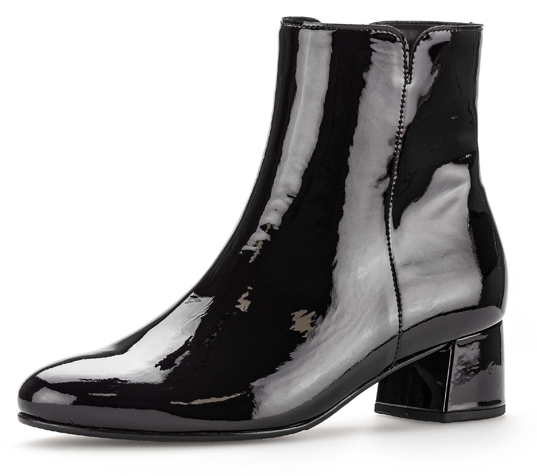 Stiefelette GABOR, Damen, Gr. 41, schwarz (schwarz lack), Lackleder, glänzend, Schuhe, mit Best Fitting-Ausstattung