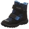 Klettstiefel SUPERFIT "HUSKY WMS: mittel", Kinder, Gr. 31, schwarz (schwarz, blau), Textil, casual, Schuhe, Snowboots, Winterstiefel mit GORE TEX-Membran