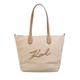 Karl Lagerfeld Shopper & Totes - K/Signature Nylon Md Tote - Gr. unisize - in Beige - für Damen - aus Textil & Nylon & Kunstleder