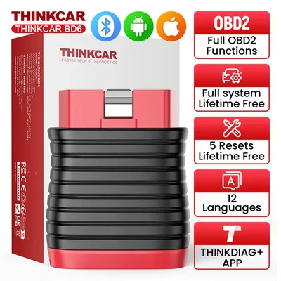 Thinkcar BD6 OBD2 Scanner Full System Diagnostic Tool 5 Reset Lifetime Free Wireless Car Code Reader