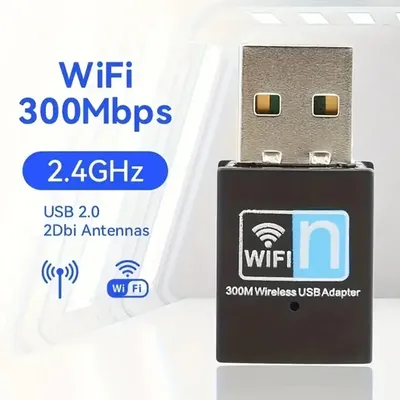 Wireless 300M USB Wifi Adapter Plug and Play RTL8192 USB 2.0 Receiver Dongle Network Card for PC