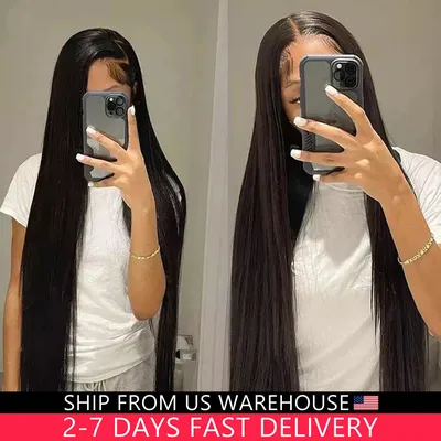 13x4 13x6 Hd Lace Frontal Wig 30 32 34 Inch Straight Lace Front Wig Human Hair 360 Lace Frontal Wig