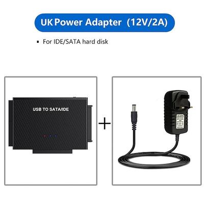 Adaptateur de disque dur USB 3.0 vers SATA IDE USB Type-C Lecteur de disque dur externe Kit de câble de convertisseur de récupération ultra de données pour lecteur optique universel HDD SSD