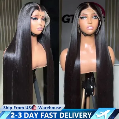 Transparent 360 Lace Frontal Wig 4x4 Lace Closure Wig Straight 13x4 13x6 Lace Front Human Hair Wigs