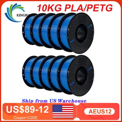 10KG PLA Filament PETG 3d Filament 1.75mm For 3D Printer Filament 10rolls/set Mixed colors and