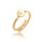 Elli - Argento Sterling 925 Lettera N Basic Regolabile Anelli 1 pieces female
